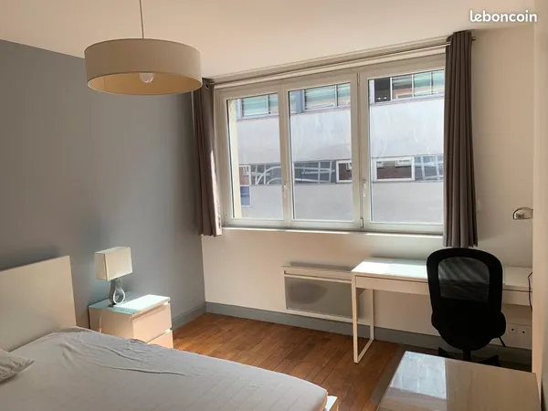 Chambre meublée en colocation à louer - 14,35 m² - Amiens centre - Dispo immédiatement