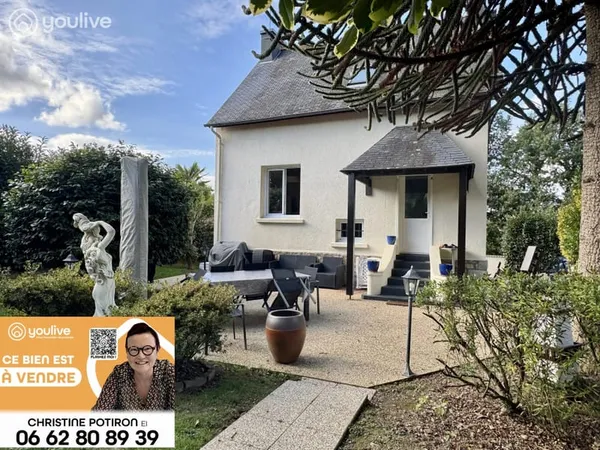 PONTIVY sortie de ville, maison 88m2 type 4 sur 1800m2