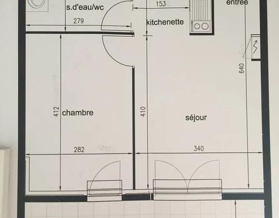 Appartement 2 pièces 39 m²