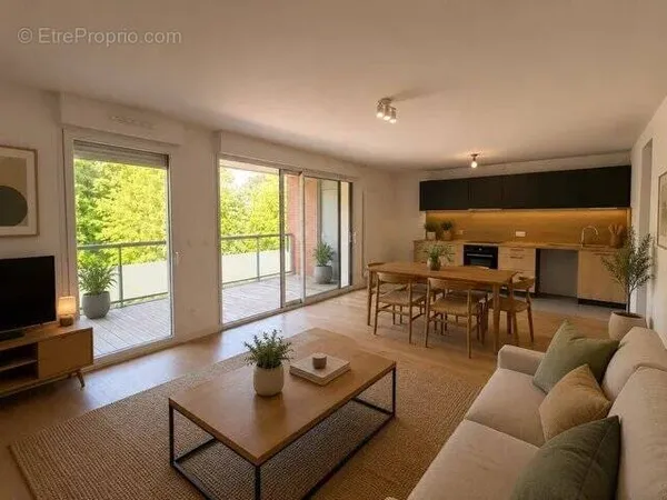 TOULOUSE JOLIMONT GUILLAUMET Bel appartement T4 traversant de 89 m² avec terrasses et 2 places de pa