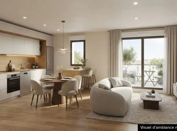 Cocon Urbain pour ce Charmant T2 de 42 m² avec Balcon Sud-Ouest  Lyon 8e