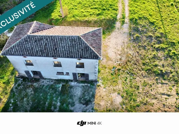 rojet de rénovation en pleine nature  maison en pierre avec potentiel - 100 m2