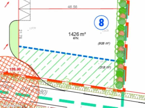 TERRAIN 1425 m² PARGNY-LÈS-REIMS