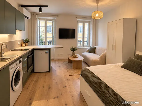 Trets - Studio 21 m² NEUF - Meublé, climatisé et tout équipé