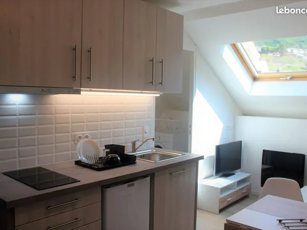 Studio meublé rénové 23,5m2 - Morez - proche Suisse et station (Haut-de-Bienne)