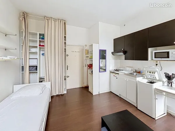 Studio 1 pièce 18 m²