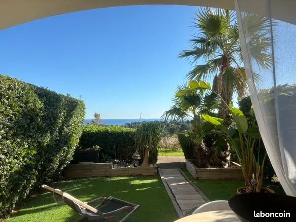 T2 Vue Mer exceptionnelle -Jardin-terrasse-parking-piscine