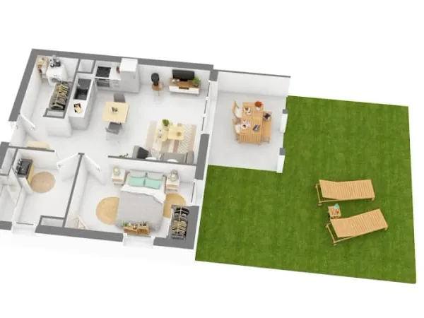 Appartement 2 pièces 47 m²