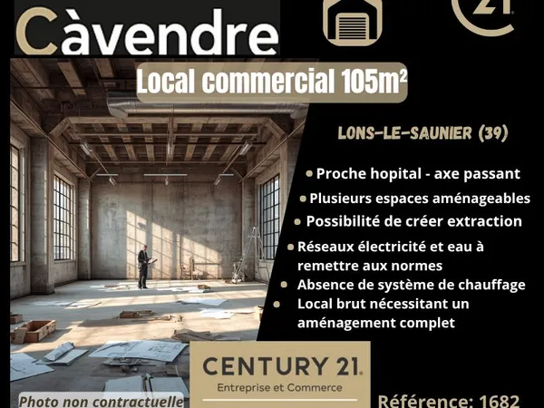 Local 105 m² LONS LE SAUNIER