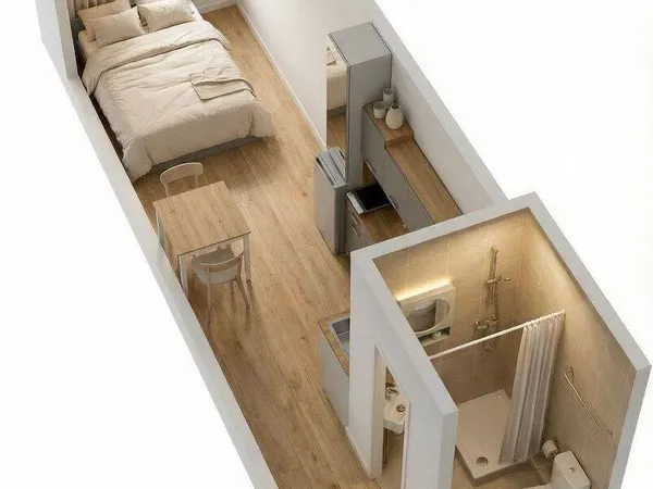 Appartement 1 pièce 14 m²