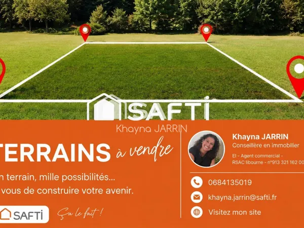 Terrain à Bâtir terrain constructible 1 506 m² - Libre de constructeur