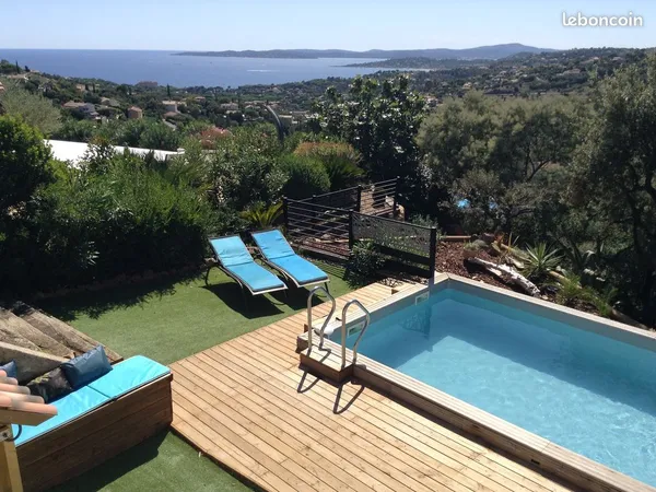 Villa les issambres limite sainte maxime - villa vue mer