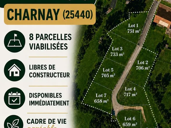 Vends terrain de construction