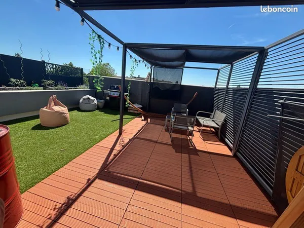 T3 lumineux avec grande terrasse sans vis-à-vis - Meyzieu