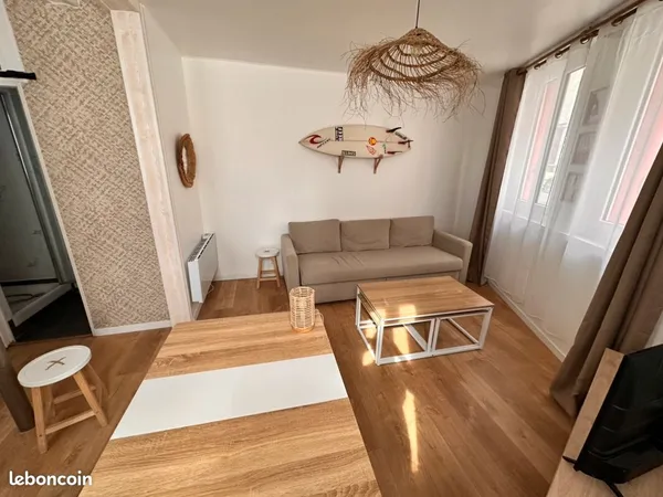Particulier à particulier - studio T2 - 34 m2 - meublé - proche plage et centre ville - transport et