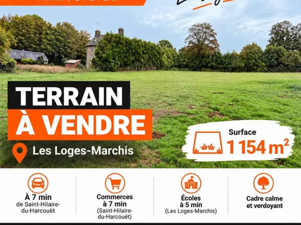 Terrain Les Loges Marchis 1154 m2