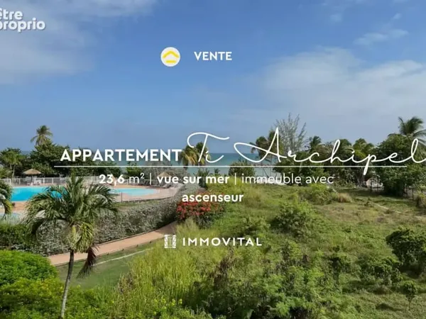 Studio vue mer a vendre au gosier : investissez aujourd'hui, profitez demain !