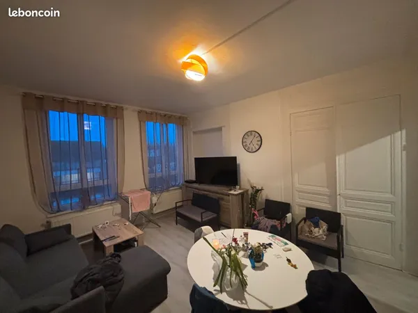 Dunkerque centre: Investissement locatif, appartement T2 de 48 m2 vendu loué