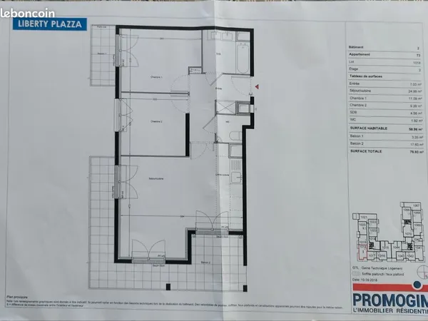 Appartement F3 A LOUER