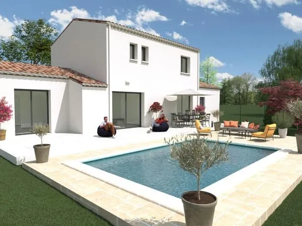 A VENDRE ROQUEMAURE : Villa 4 chambres avec terrain de 550 m²