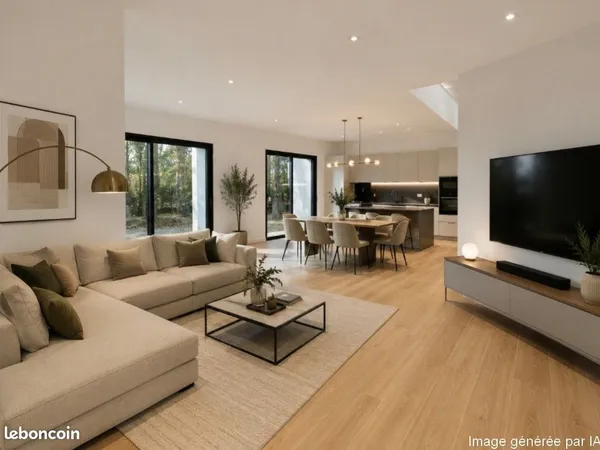 Belle maison contemporaine 6 pièces, garage double