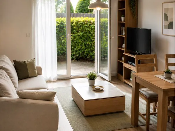 À VENDRE - T2 avec jardin privatif, parking et vendu meublé - Le Mans