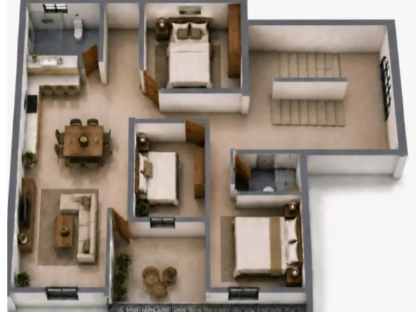 Appartement 4 pièces 76 m²