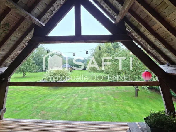 223 m², appartement indépendant et triple garage