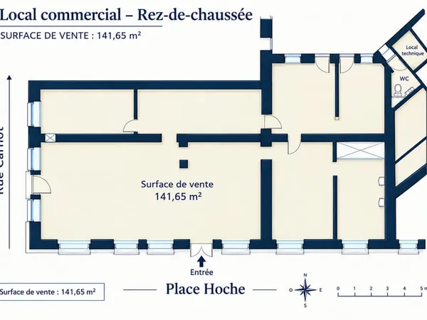 Versailles Rive droite Local Commercial