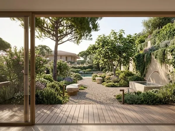 SAINT-TROPEZ - SUBLIME T3 DE 85 M² AVEC TERRASSES ET JARDIN PRIVATIF